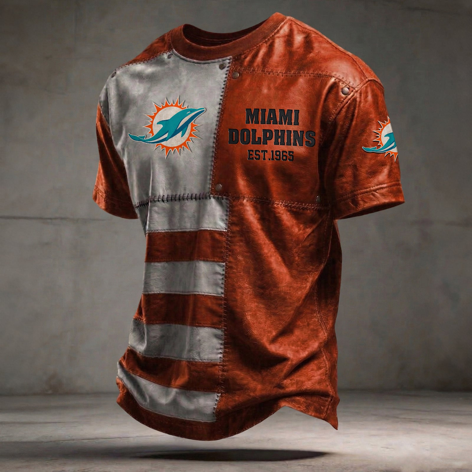 MIA x NFL T-Shirt 0404 DatND DVT Orange