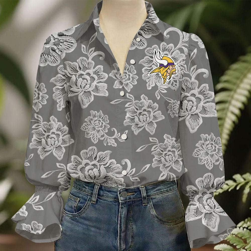 MIN x NFL 3D Collared Lace Long Sleeved Shirt 2004 DatND DVT