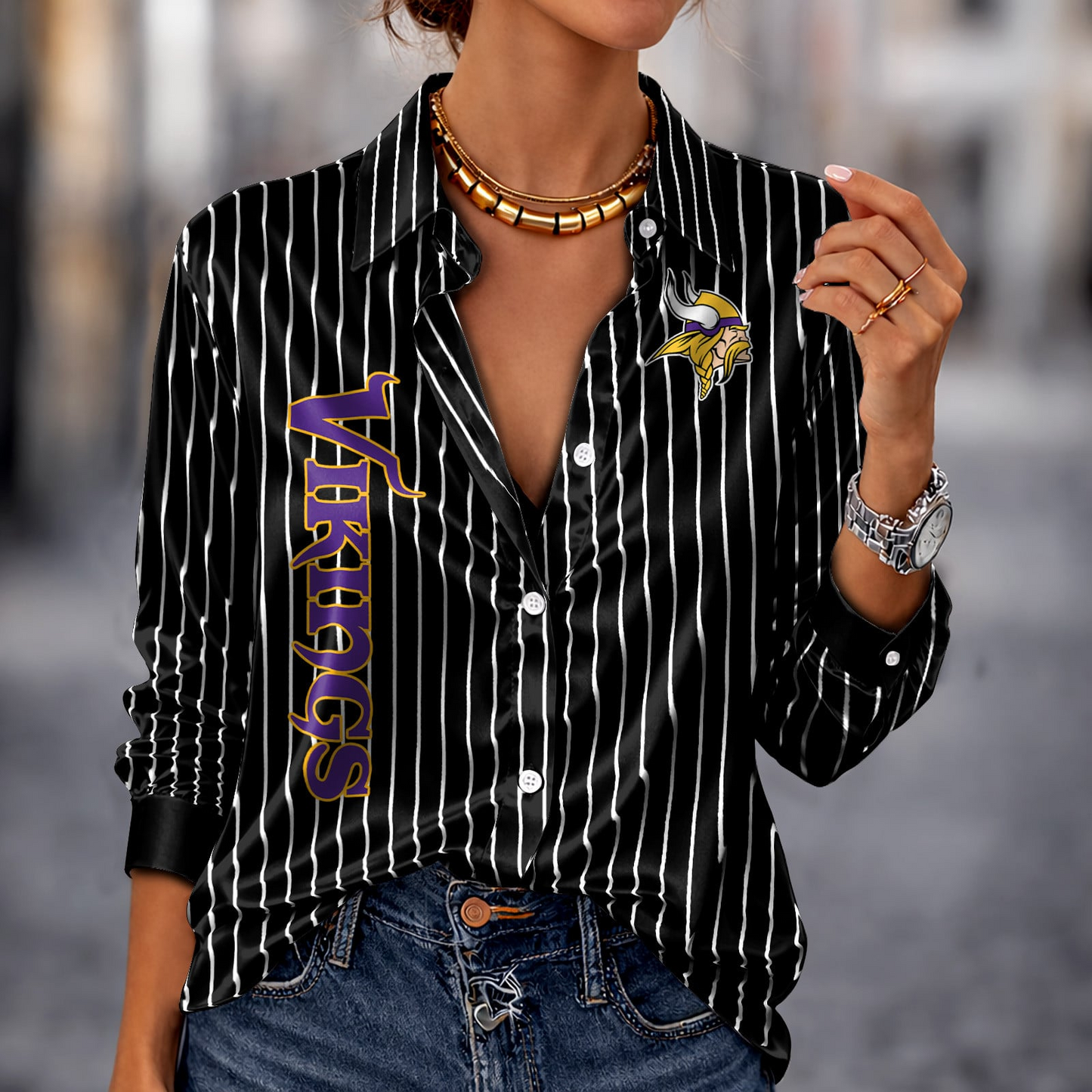 MIN x NFL Premium Stripe Shirt DATND TANTD 010426 Black