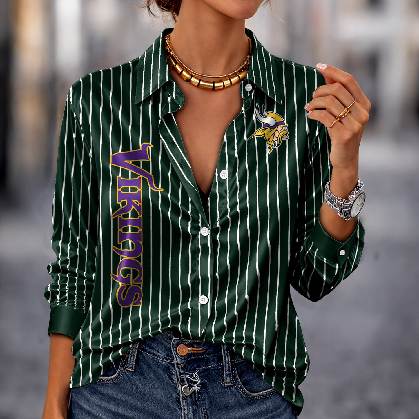 MIN x NFL Premium Stripe Shirt DATND TANTD 010426 Green