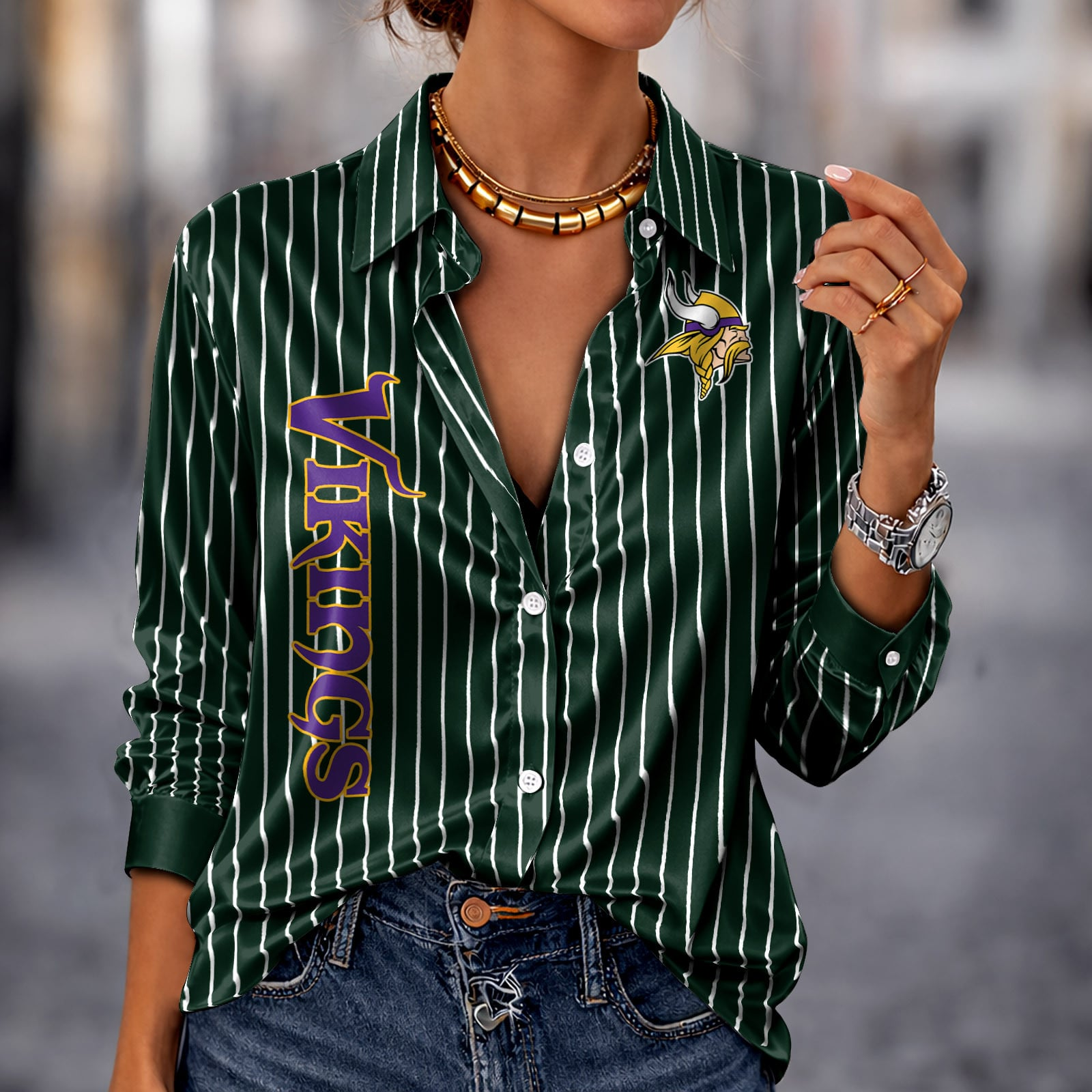 MIN x NFL Premium Stripe Shirt DATND TANTD 010426 Green