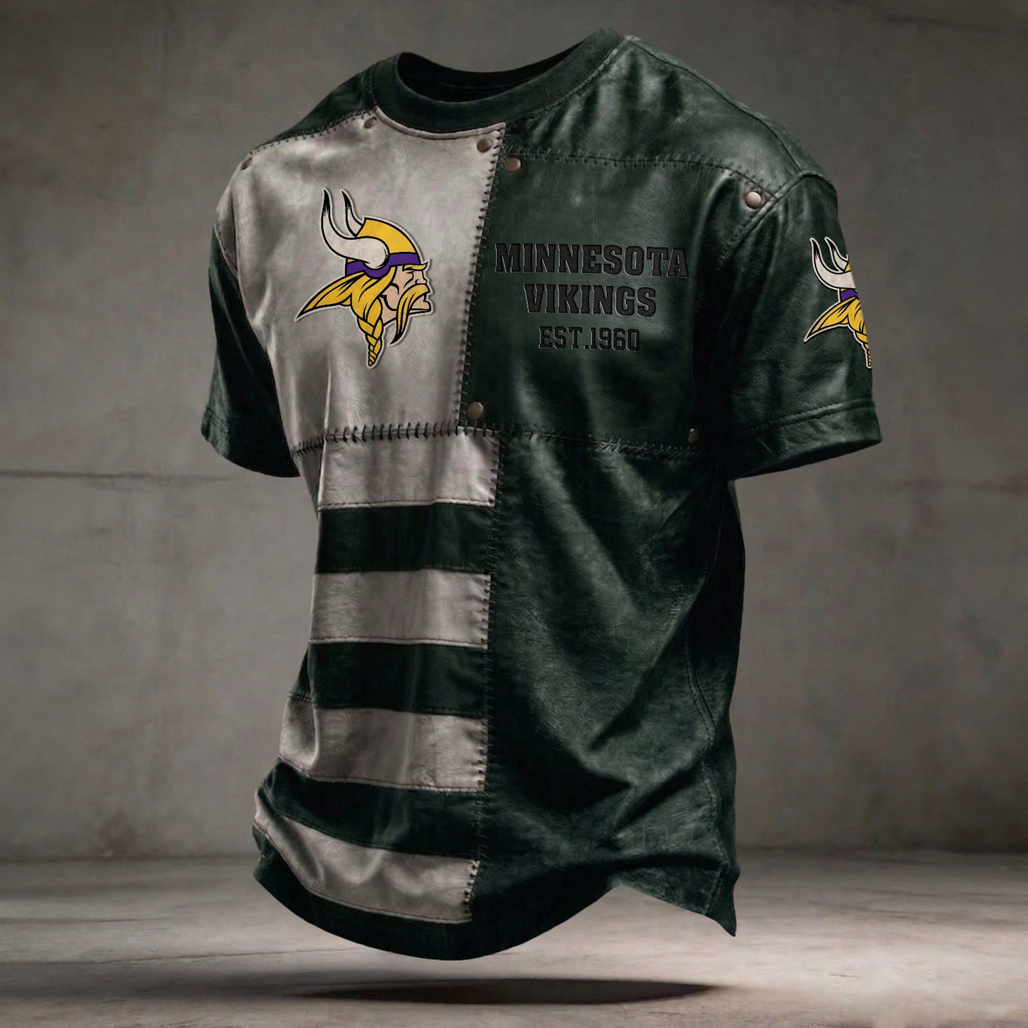 MIN x NFL T-Shirt 0404 DatND DVT Army