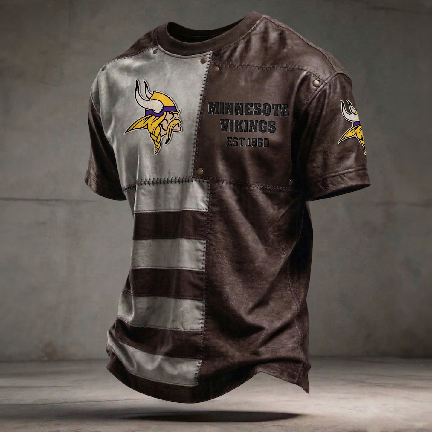 MIN x NFL T-Shirt 0404 DatND DVT Brown