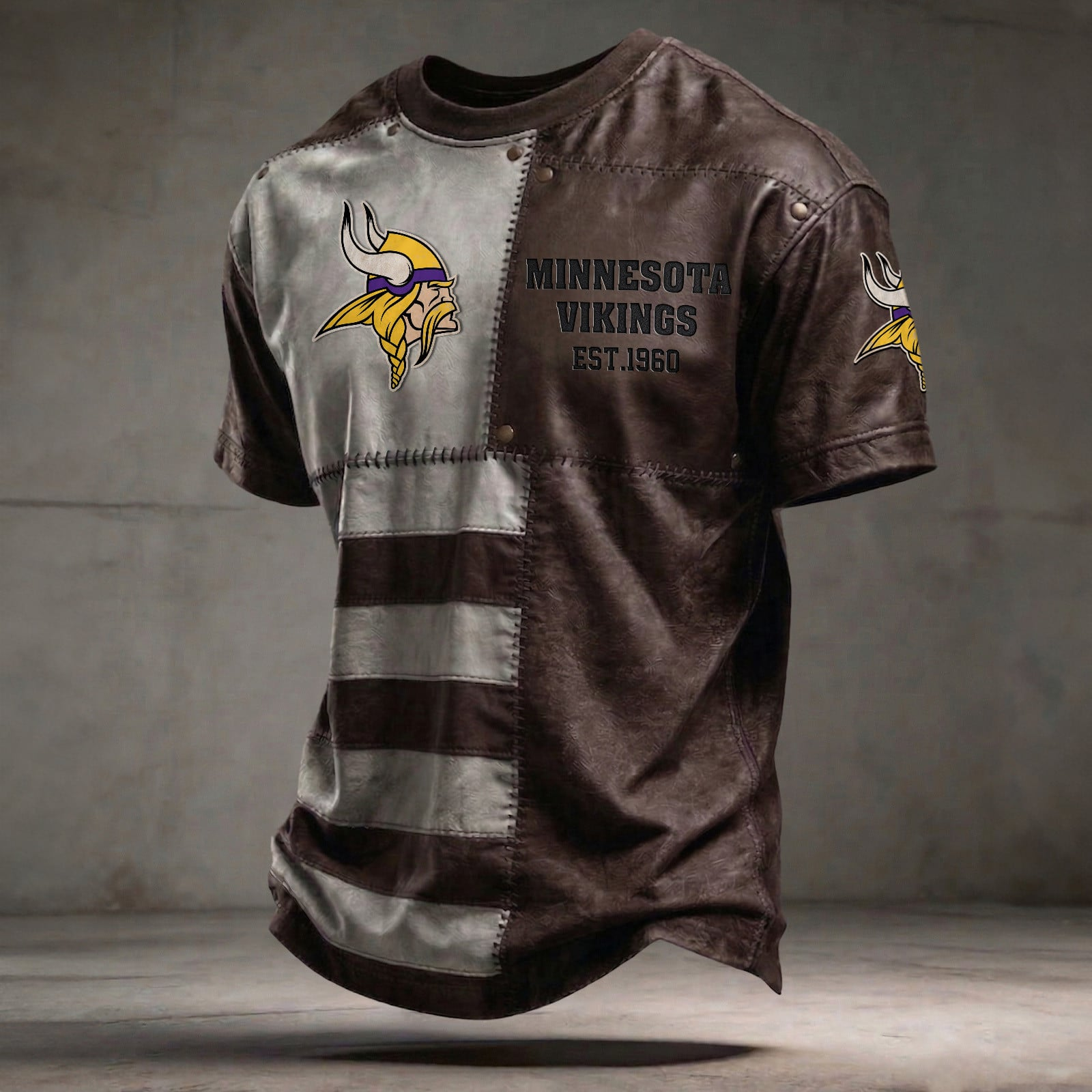 MIN x NFL T-Shirt 0404 DatND DVT Brown