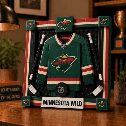MIN x NHL Framed Jersey Building Set 2404 DatND DVT