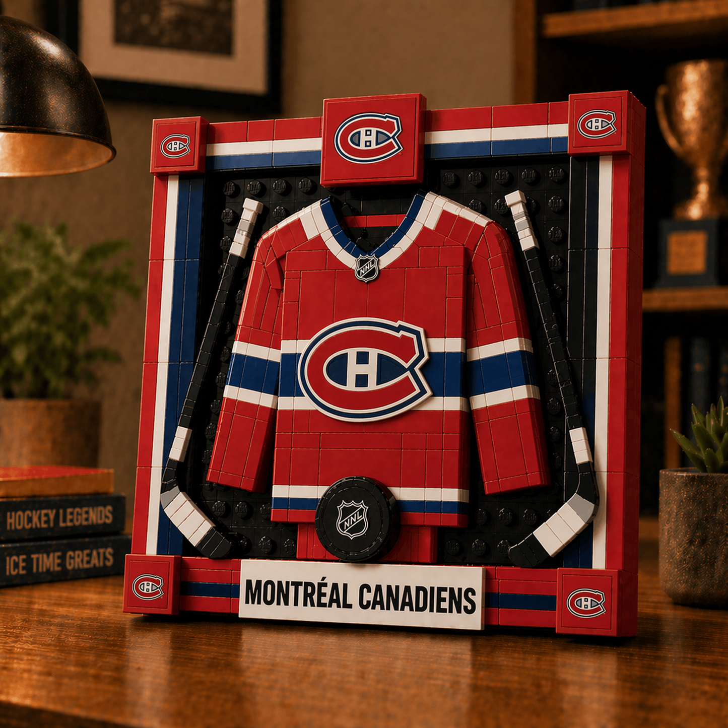 MTL x NHL Framed Jersey Building Set 2404 DatND DVT