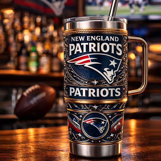 NE x NFL 40oz Insulated Tumbler With Handle – Premium Fan Edition 0605 DatND DVT