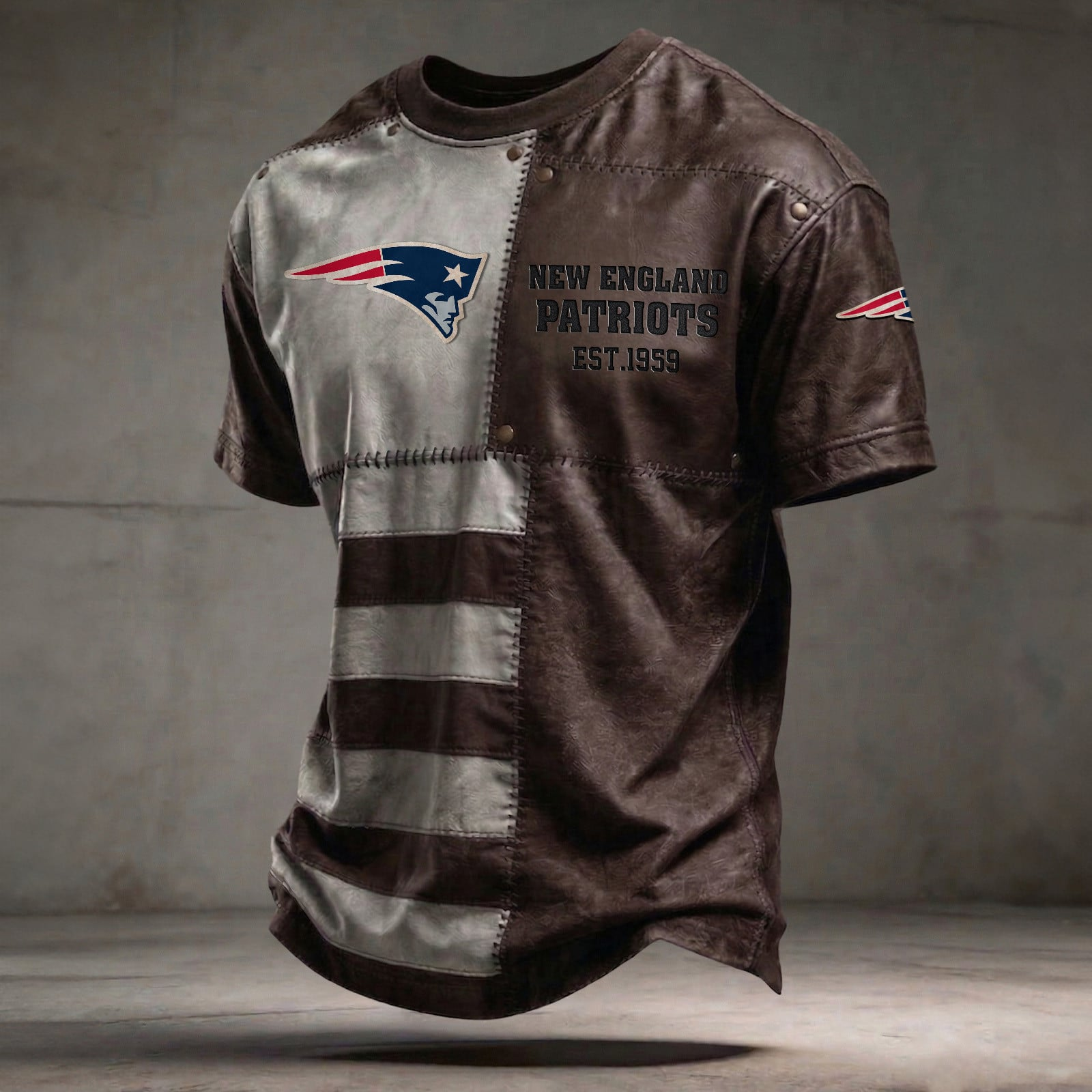 NE x NFL T-Shirt 0404 DatND DVT Brown