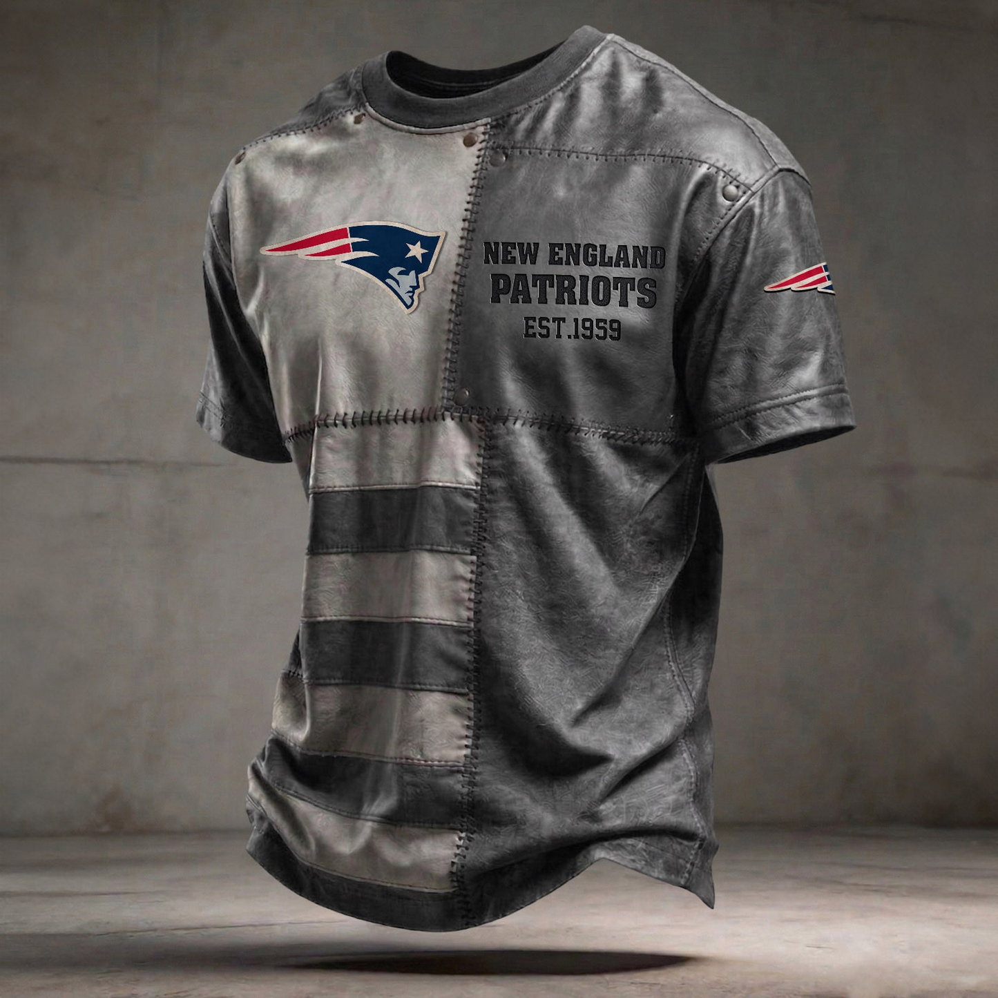 NE x NFL T-Shirt 0404 DatND DVT Grey