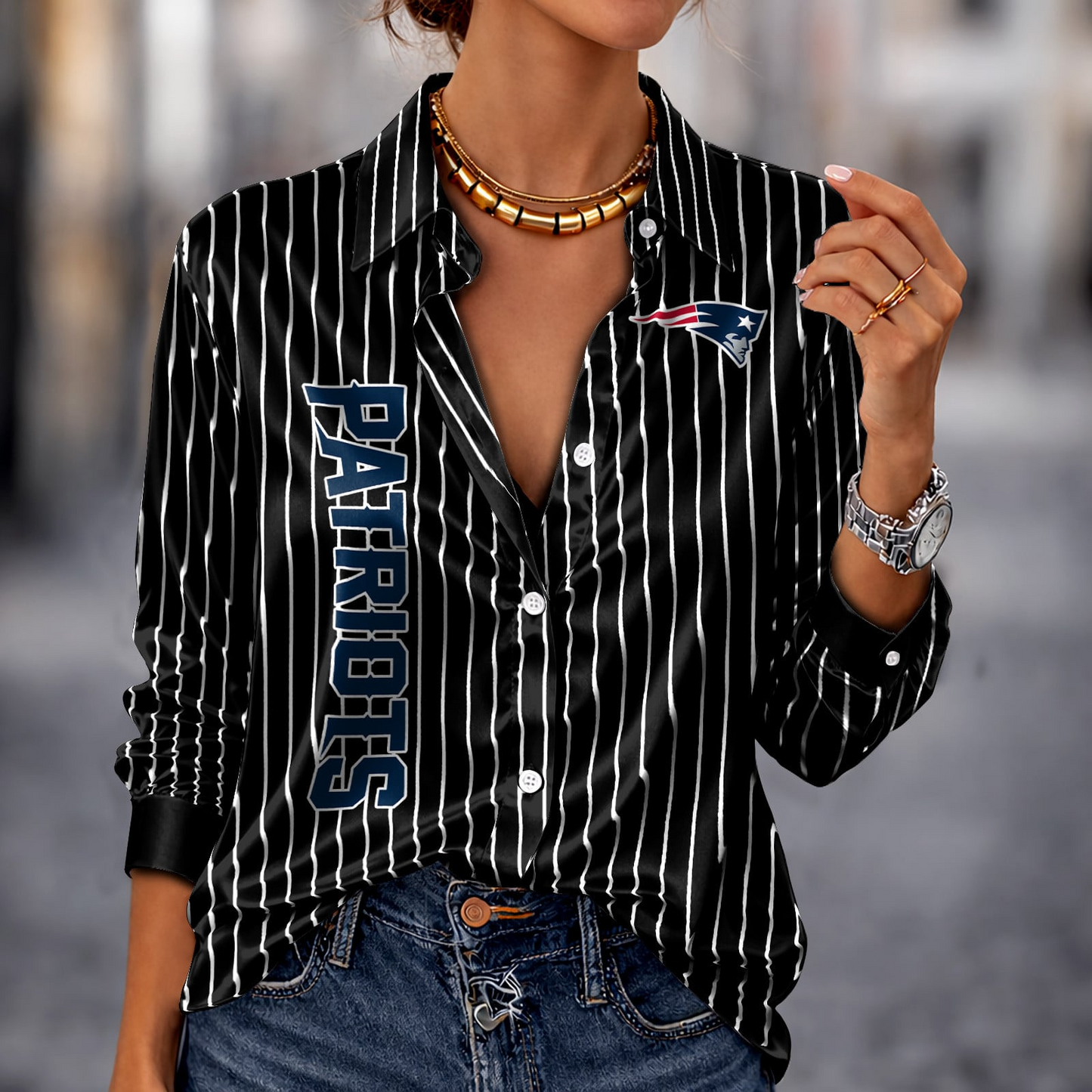 NEP x NFL Premium Stripe Shirt DATND TANTD 010426 Black