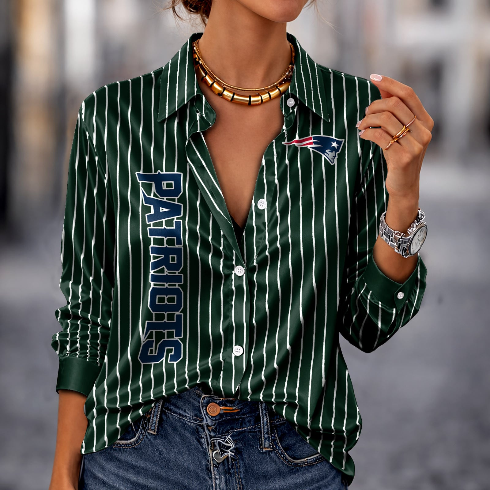 NEP x NFL Premium Stripe Shirt DATND TANTD 010426 Green