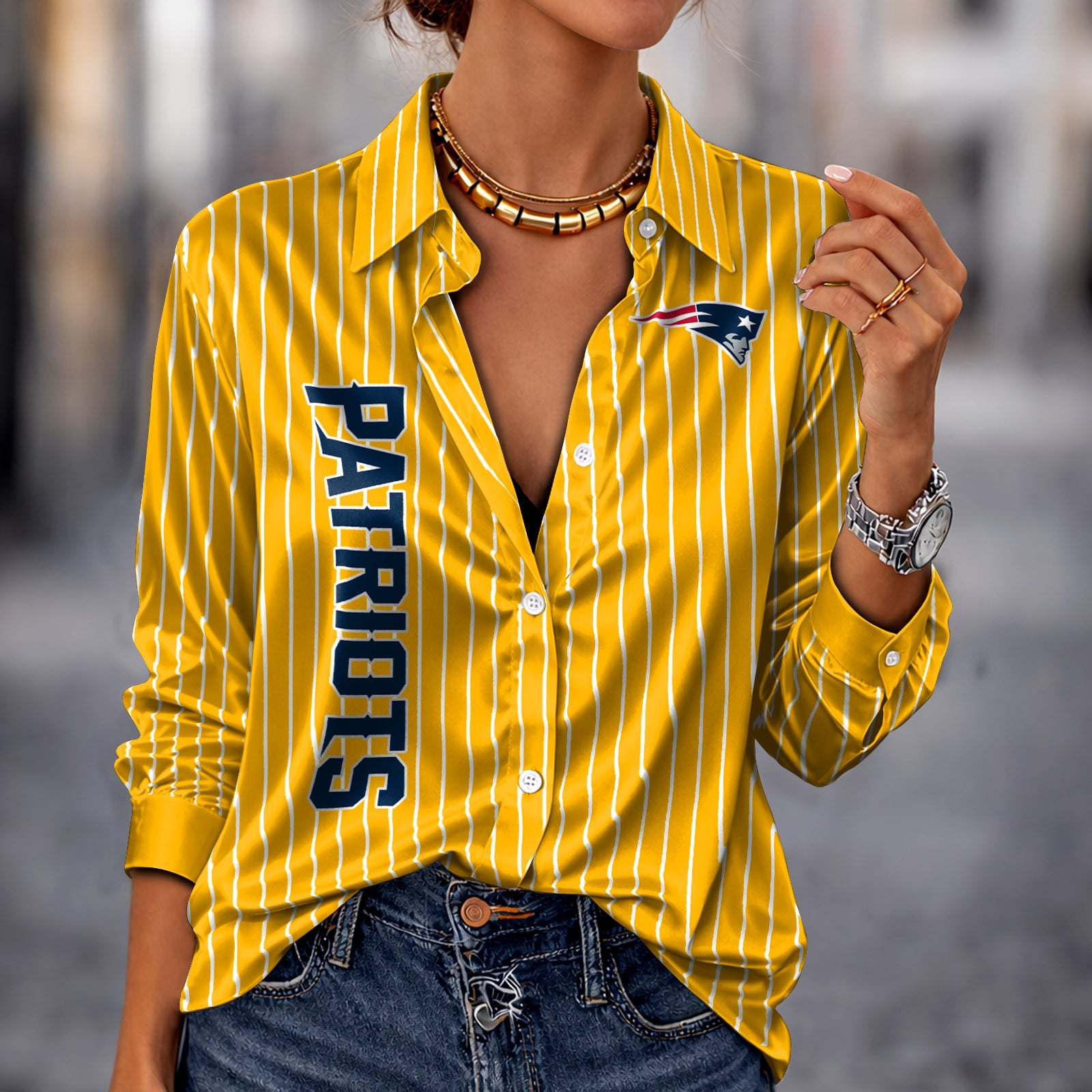 NEP x NFL Premium Stripe Shirt DATND TANTD 010426 Yellow