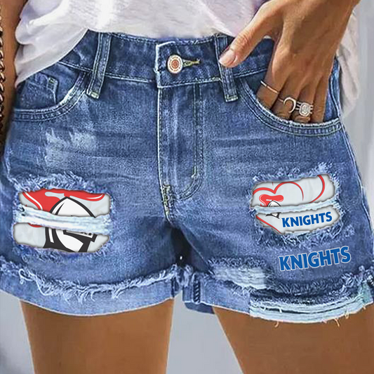 NEW x NRL Rip Print Fashion Denim Shorts 0904 DatND DVT