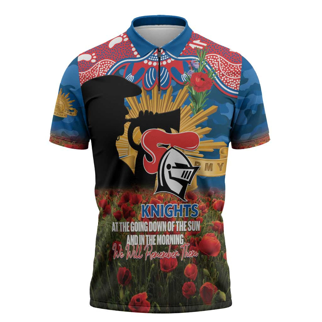 NEW x NRL Rugby ANZAC Day Zipper Polo Shirt Last Post Poppy We Will Remember Them LT14 DatND DVT