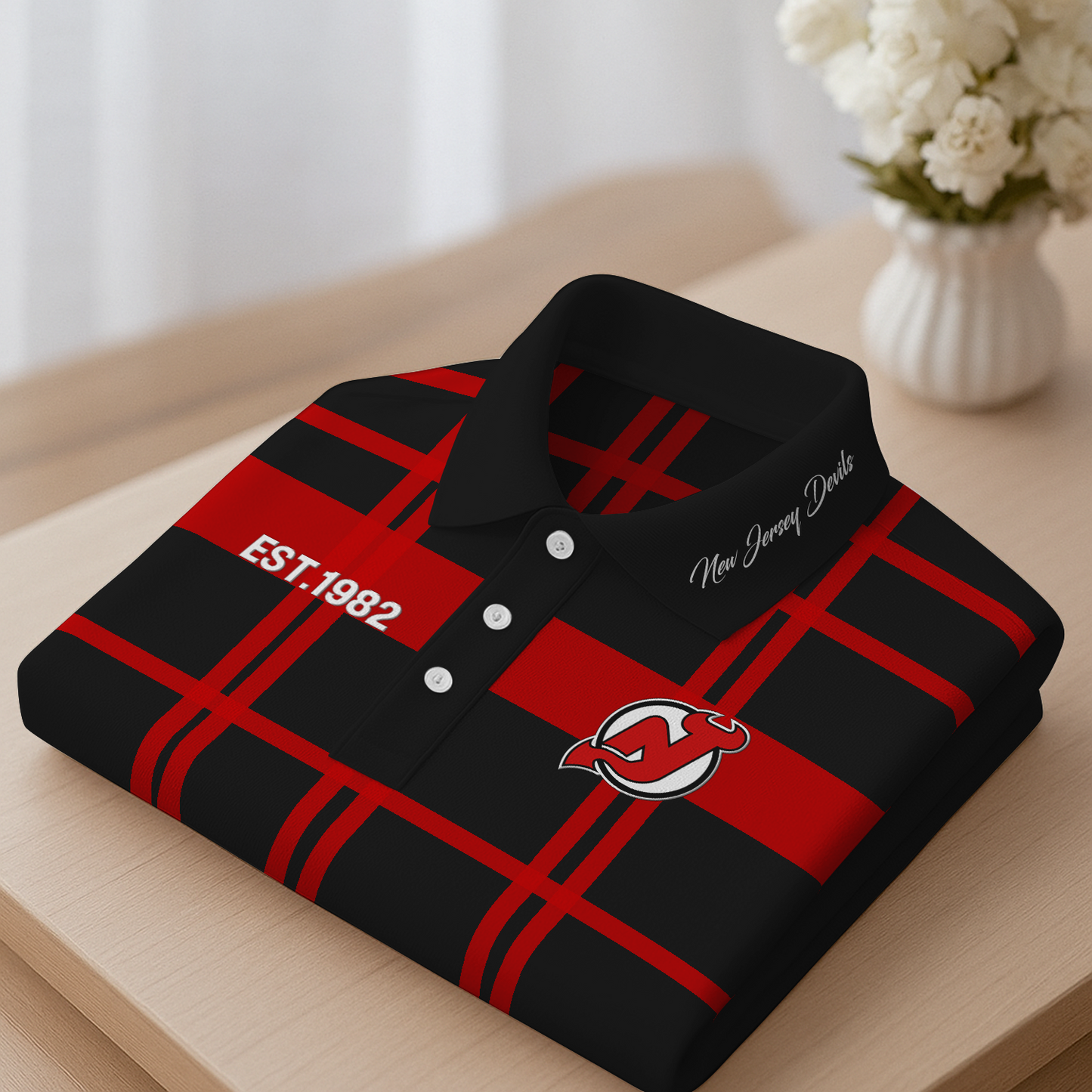 NJD Premium NHL Polo Shirt 2703 DatND DVT 2