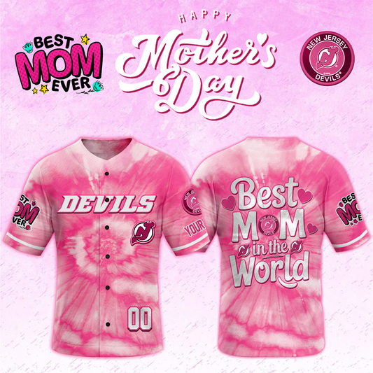 NJD x NHL Happy Mother's Day Pink Tie Dye Special DATND TANTD 240426