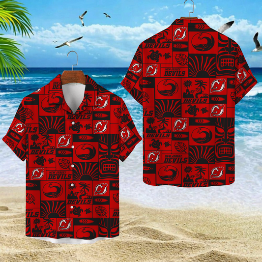 NJD x NHL Hawaiian Shirt 2004 DatND DVT