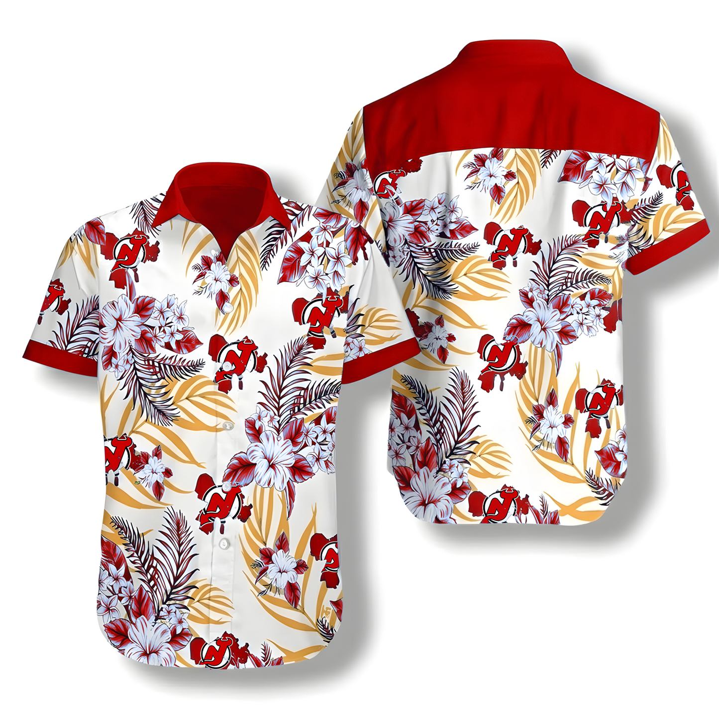NJD x NHL Hawaiian Shirt DATND TANTD 130426