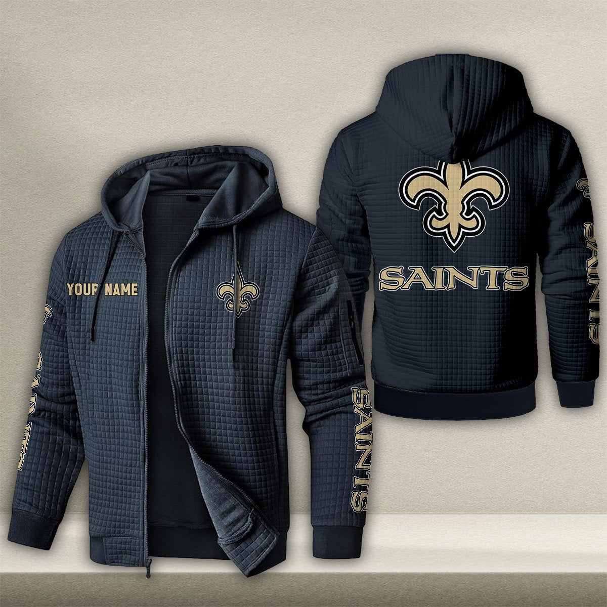 NO x NFL Quilted Zip Hoodie DatND DVT