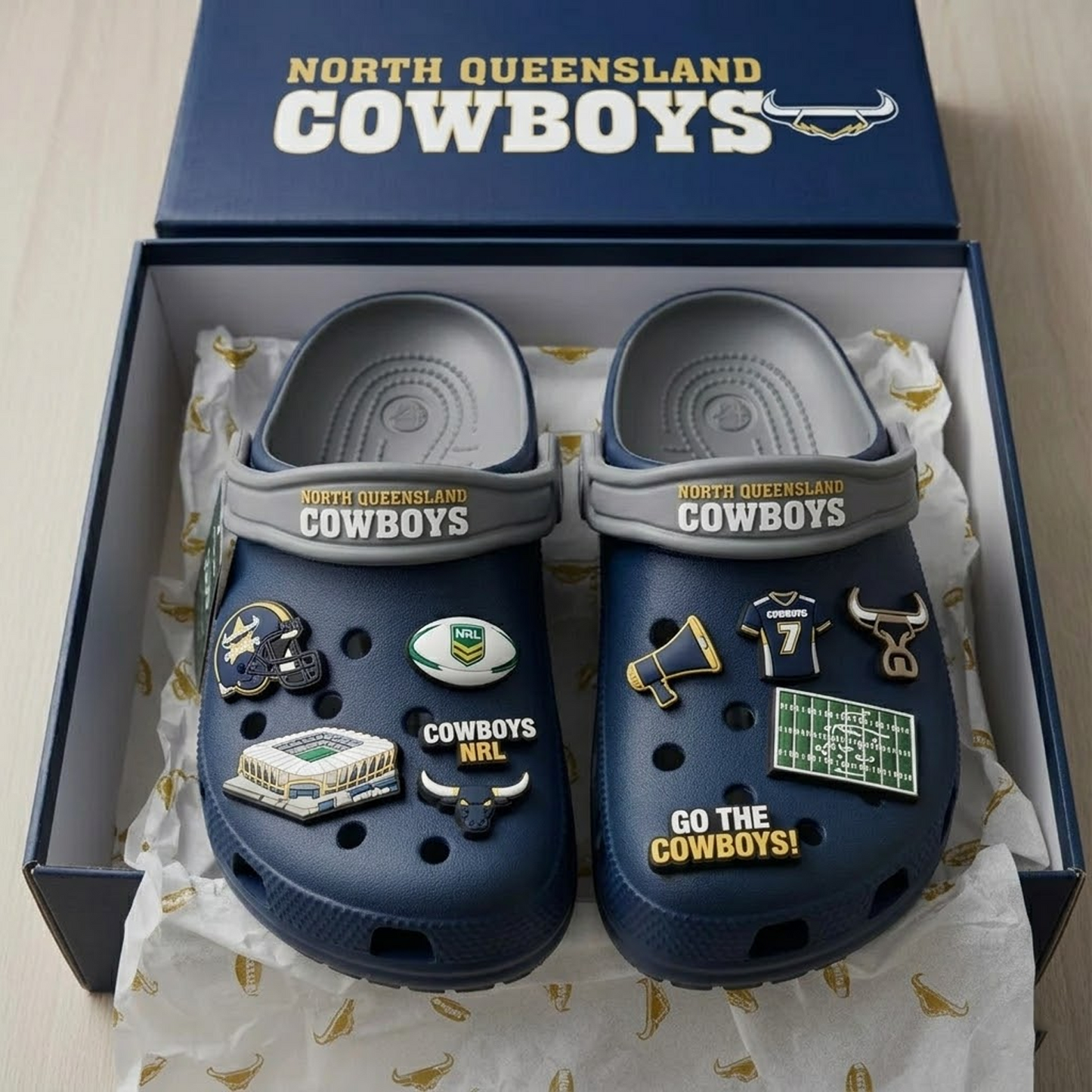 NQL x NRL Premium Crocs Clogs Shoes DATND TANTD 030426