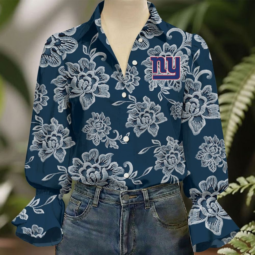 NYG x NFL 3D Collared Lace Long Sleeved Shirt 2004 DatND DVT