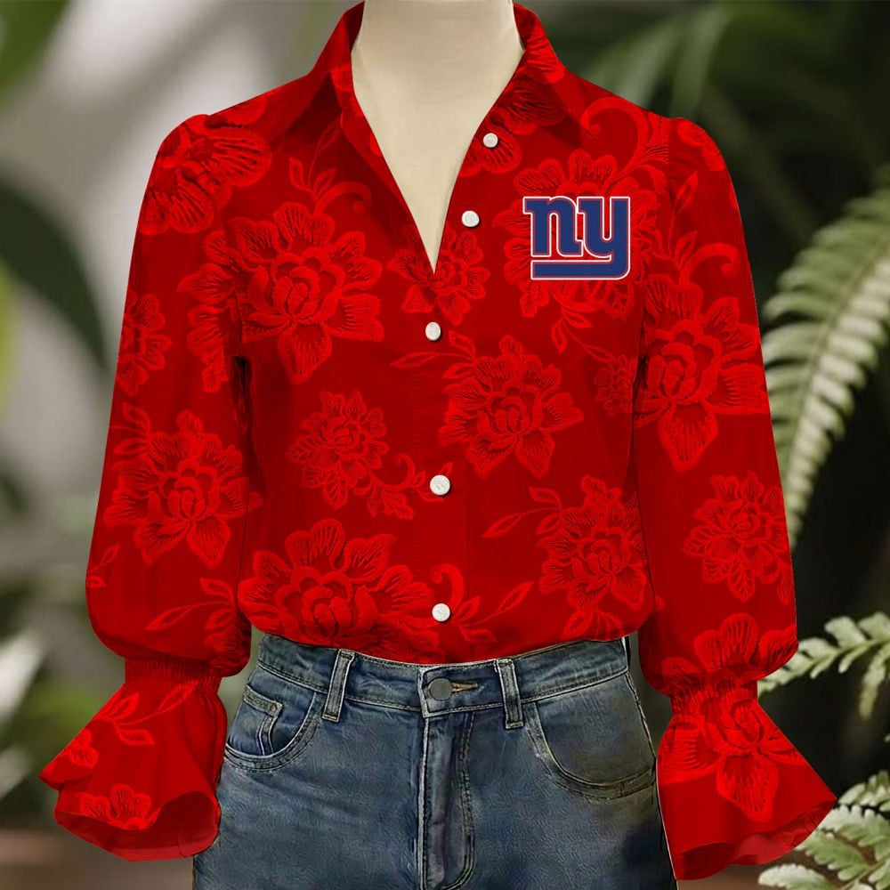 NYG x NFL 3D Collared Lace Long Sleeved Shirt 2004 DatND DVT