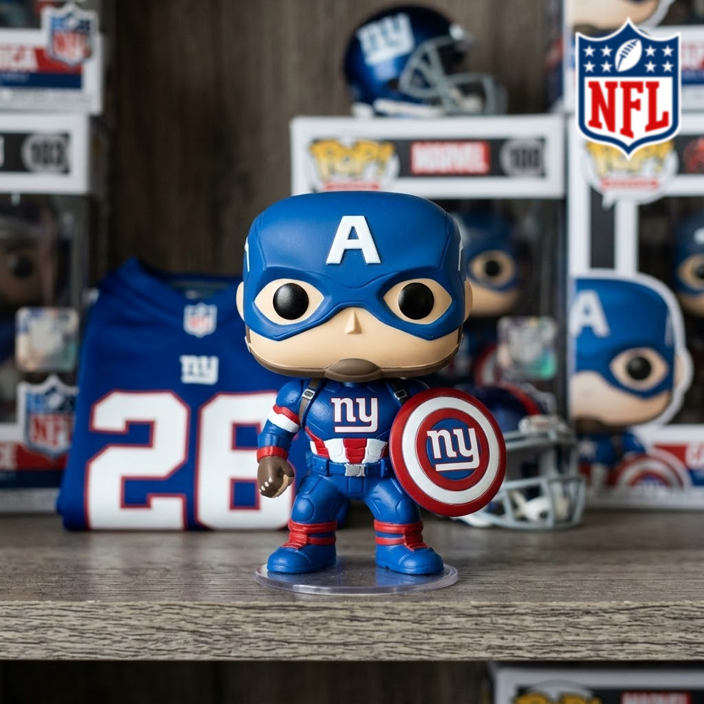 NYG x NFL CAPTAIN AMERICA FUNKOS DATND TANTD 010426