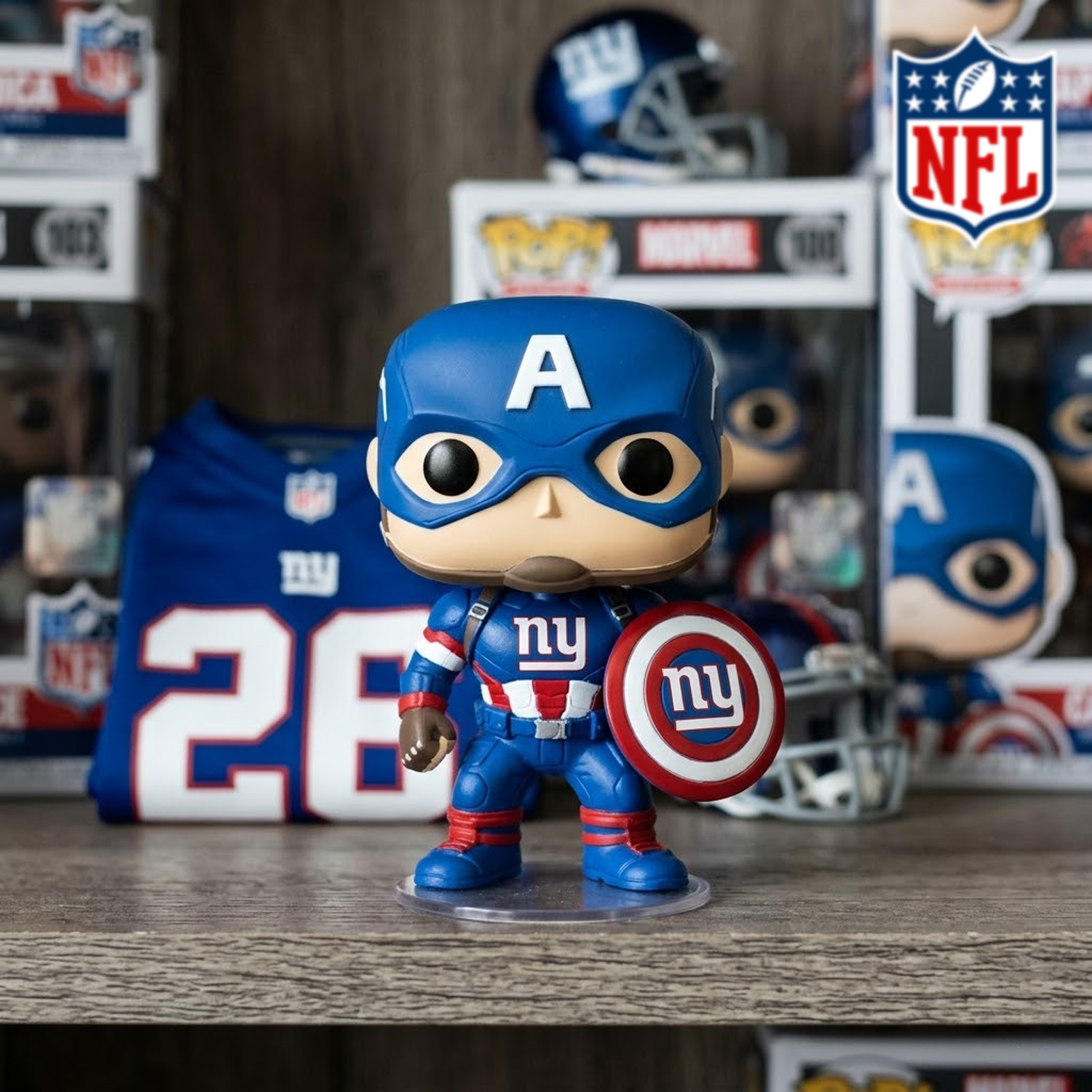 NYG x NFL CAPTAIN AMERICA FUNKOS DATND TANTD 010426