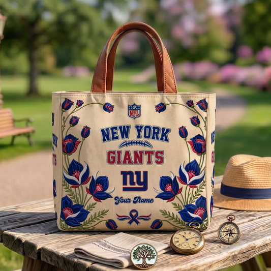 NYG x NFL Printed Canvas Tote Bag 1604 DatND DVT
