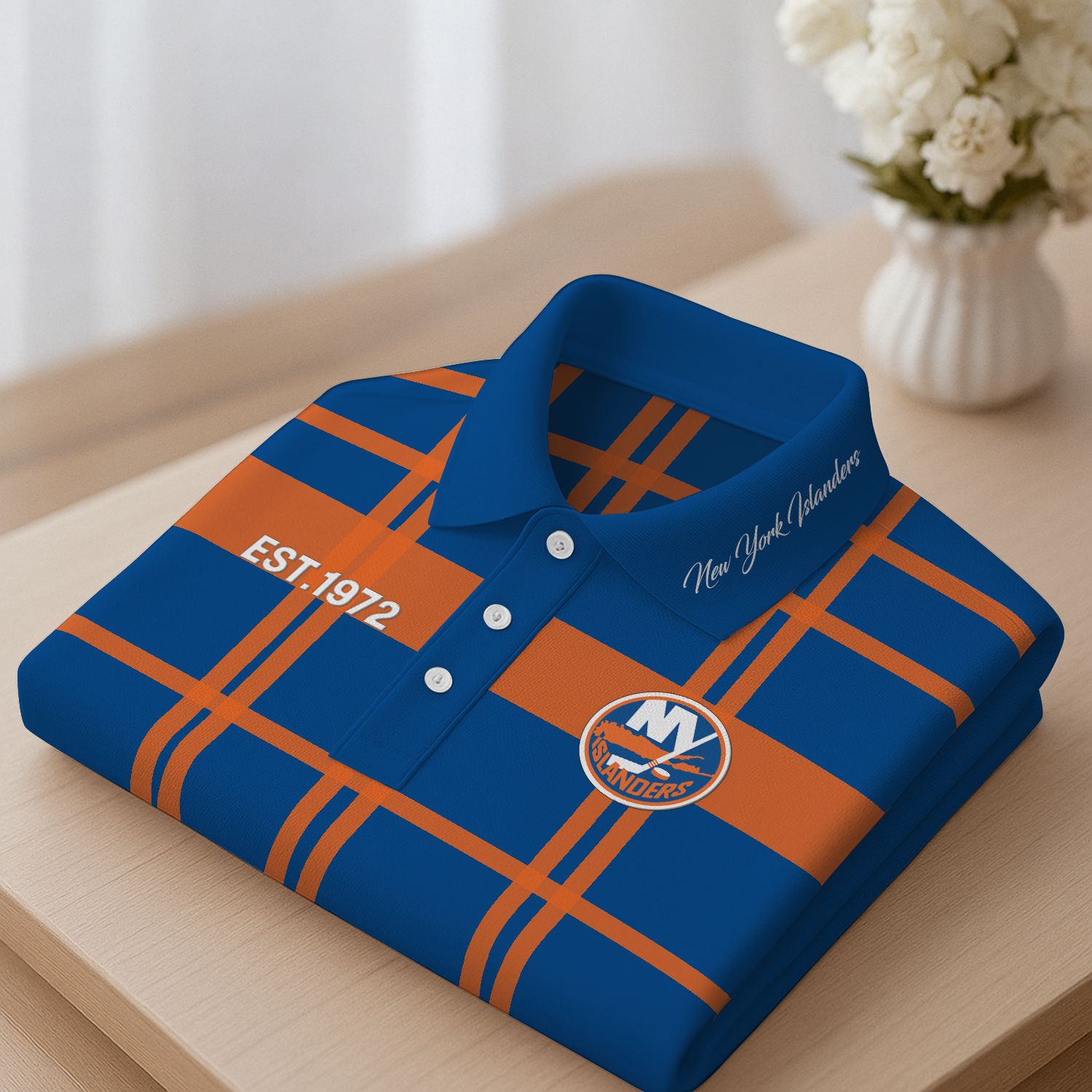 NYI Premium NHL Polo Shirt 2703 DatND DVT 1