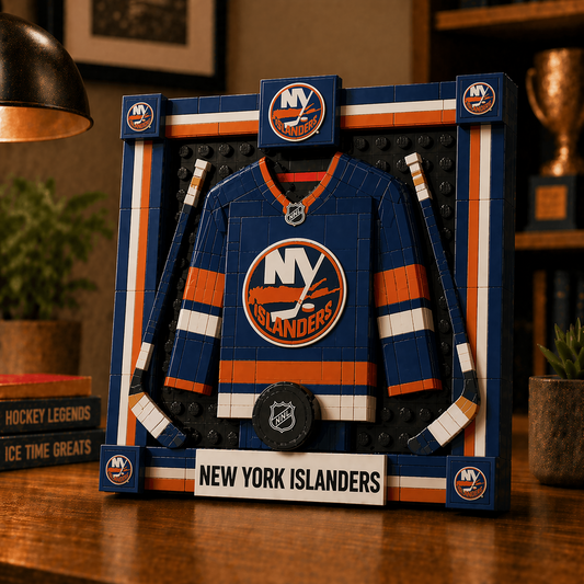 NYI x NHL Framed Jersey Building Set 2404 DatND DVT