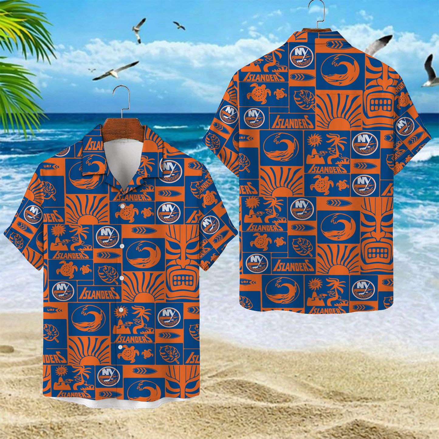 NYI x NHL Hawaiian Shirt 2004 DatND DVT