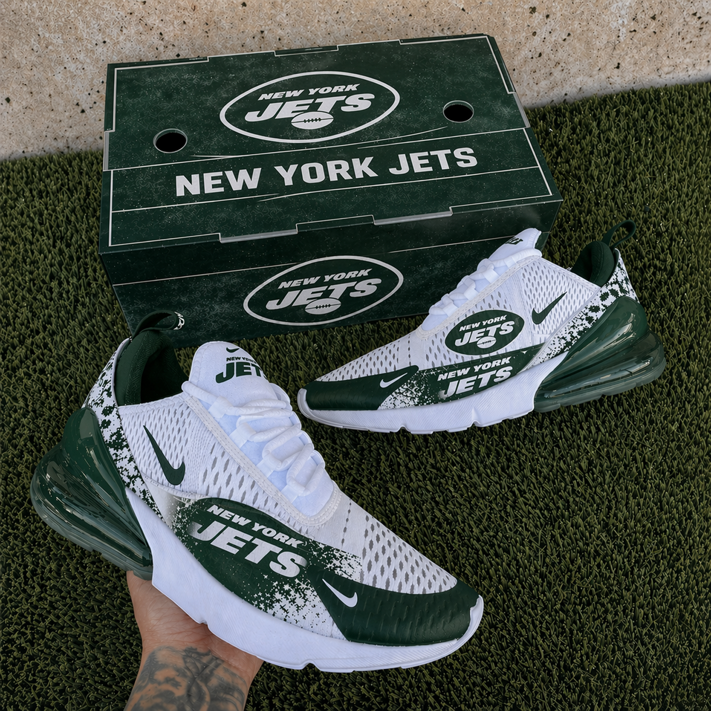 NYJ x NFL Nike Air Max 270 Shoes 2104 DatND DVT