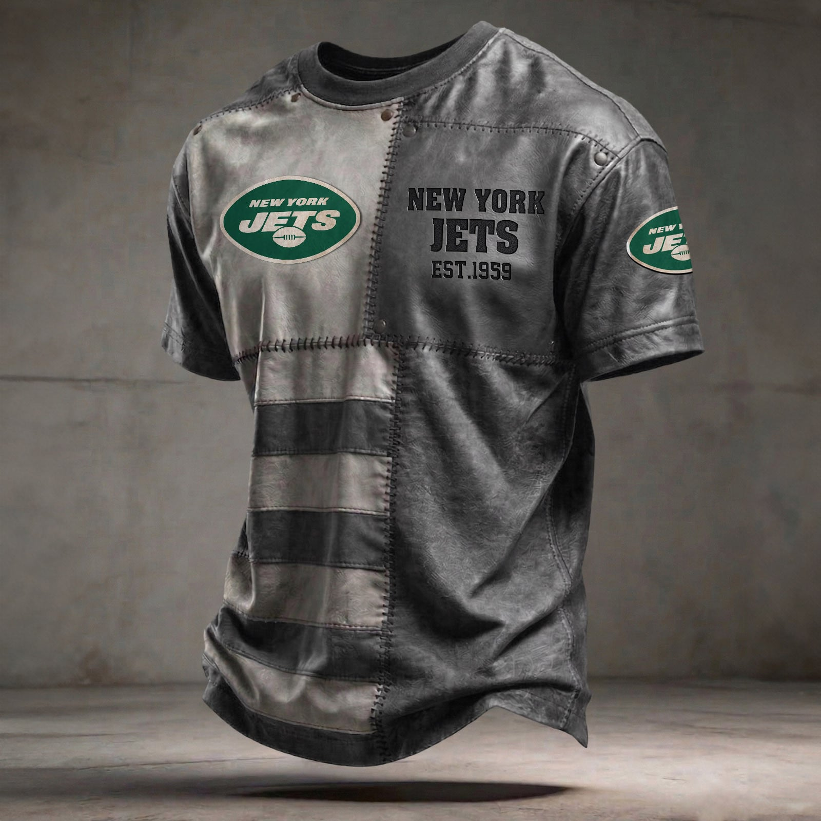 NYJ x NFL T-Shirt 0404 DatND DVT Grey
