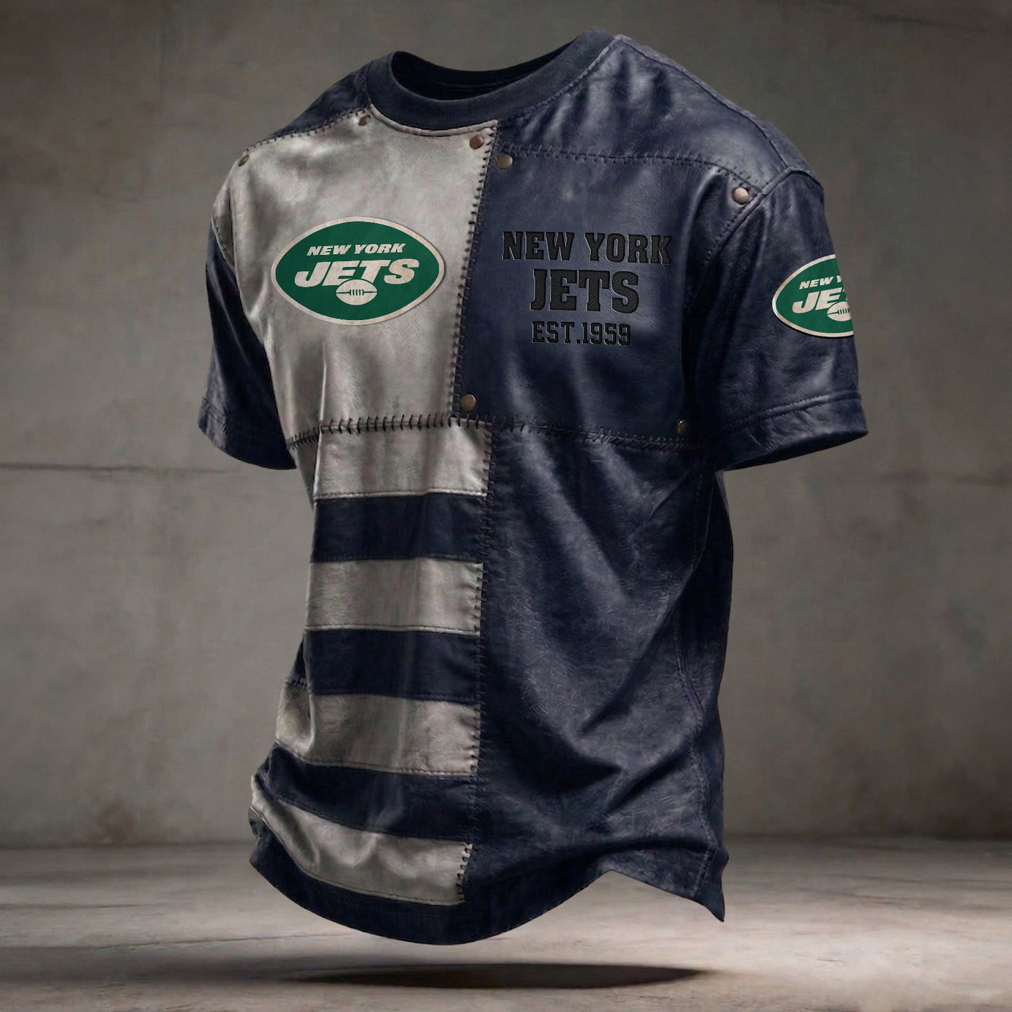 NYJ x NFL T-Shirt 0404 DatND DVT Navy
