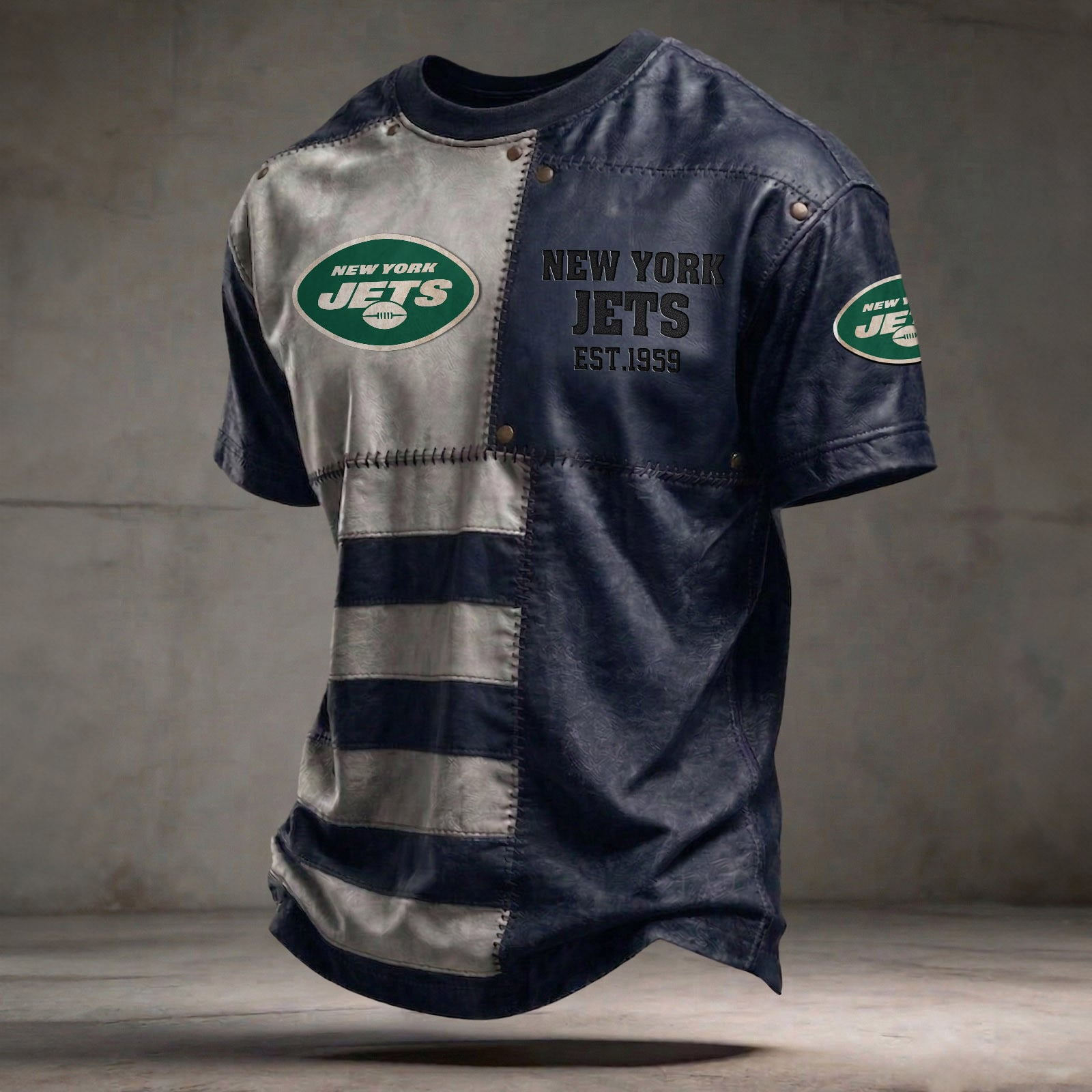 NYJ x NFL T-Shirt 0404 DatND DVT Navy