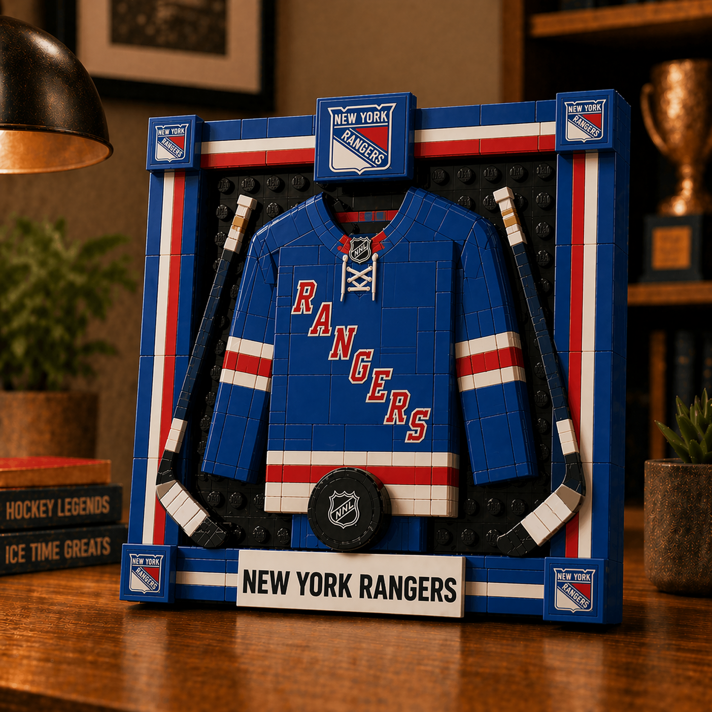 NYR x NHL Framed Jersey Building Set 2404 DatND DVT