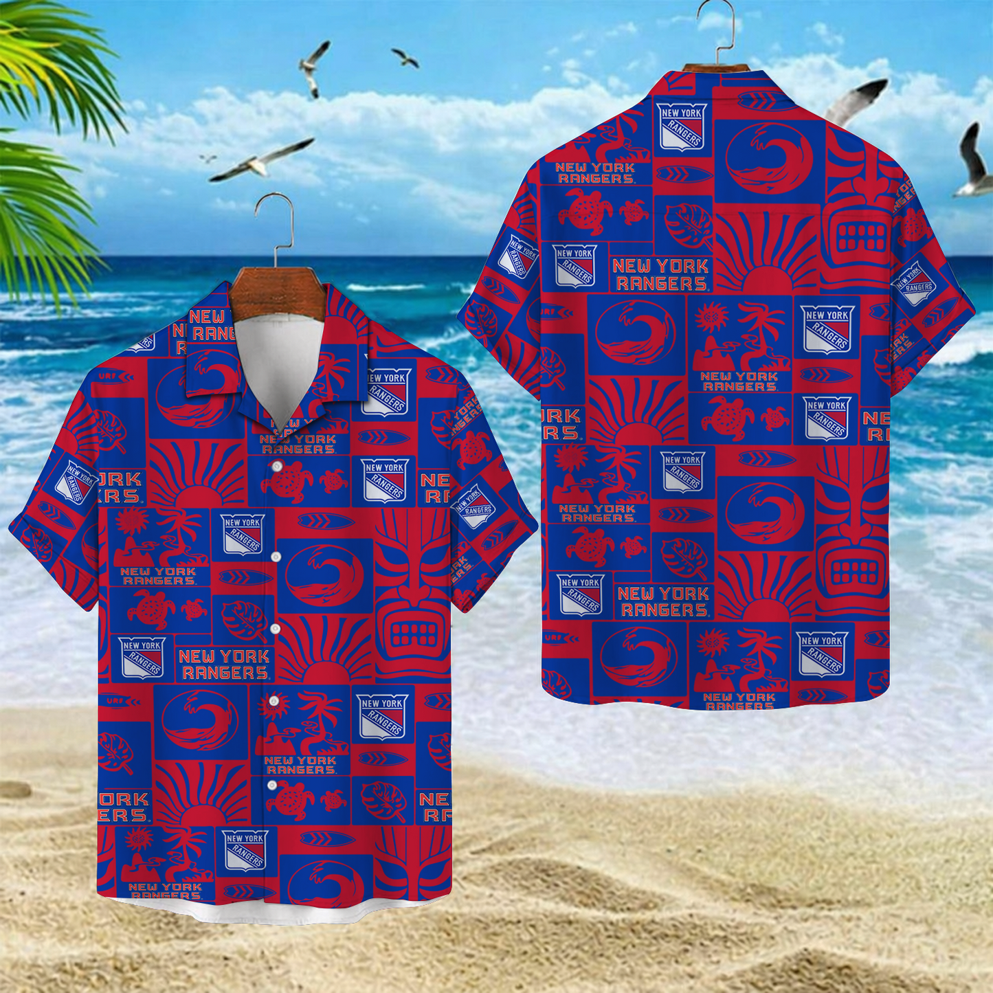 NYR x NHL Hawaiian Shirt 2004 DatND DVT
