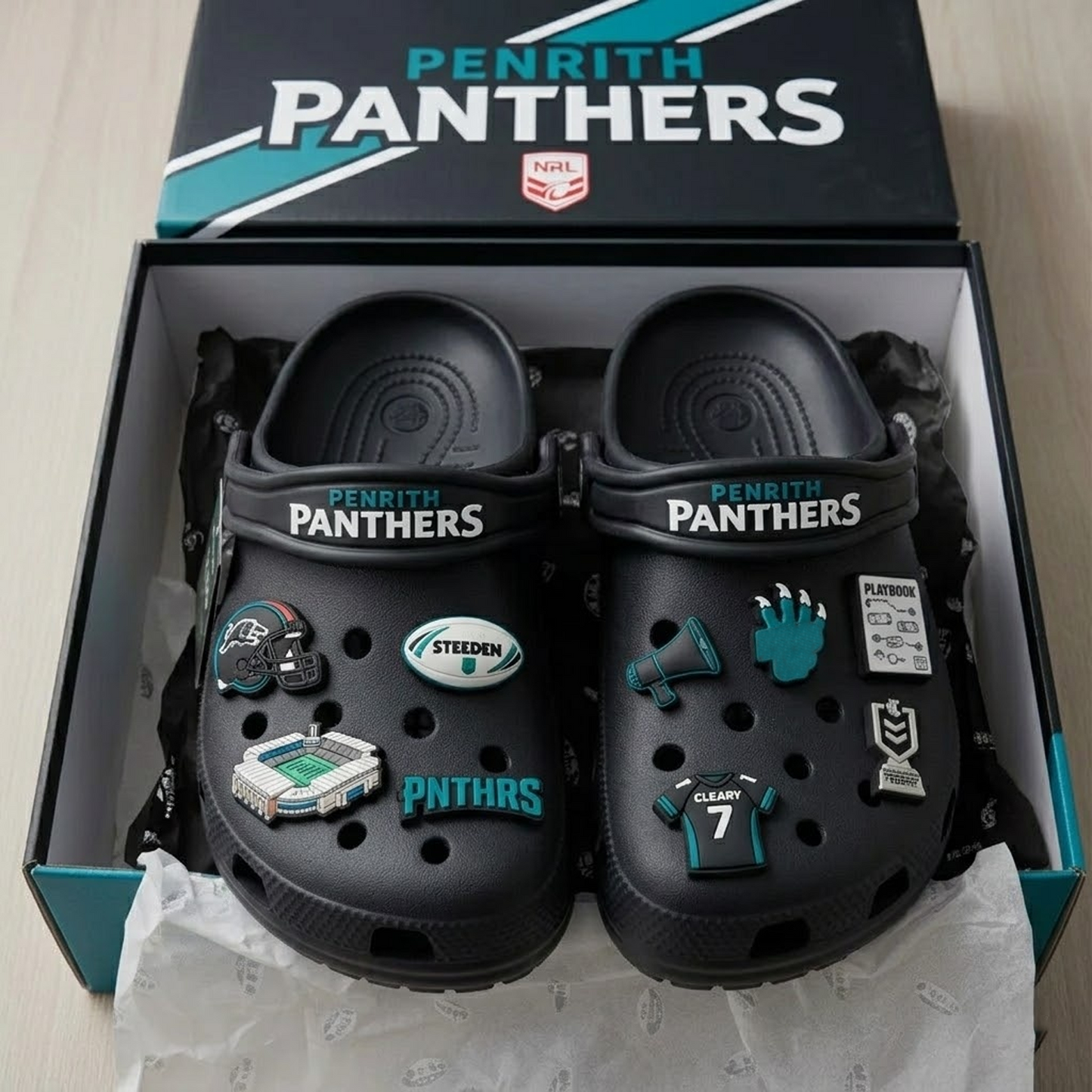PEN x NRL Premium Crocs Clogs Shoes DATND TANTD 030426