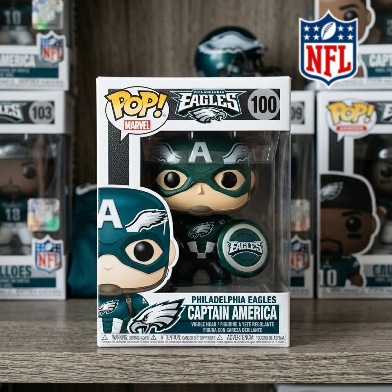 PHI x NFL CAPTAIN AMERICA FUNKOS DATND TANTD 010426