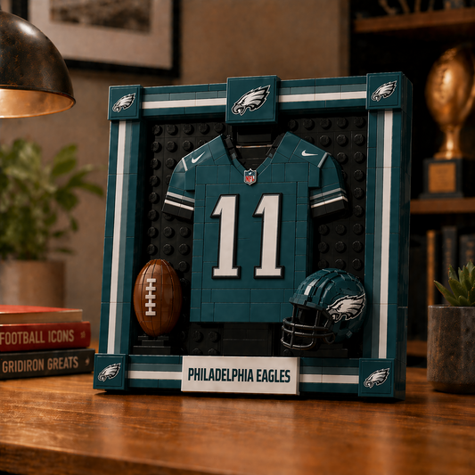 PHI x NFL Framed Jersey Building Set 2304 DatND DVT