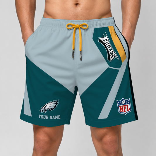 PHI x NFL Special Short Pants For Men Custom Name V2 DATND TANTD 290426
