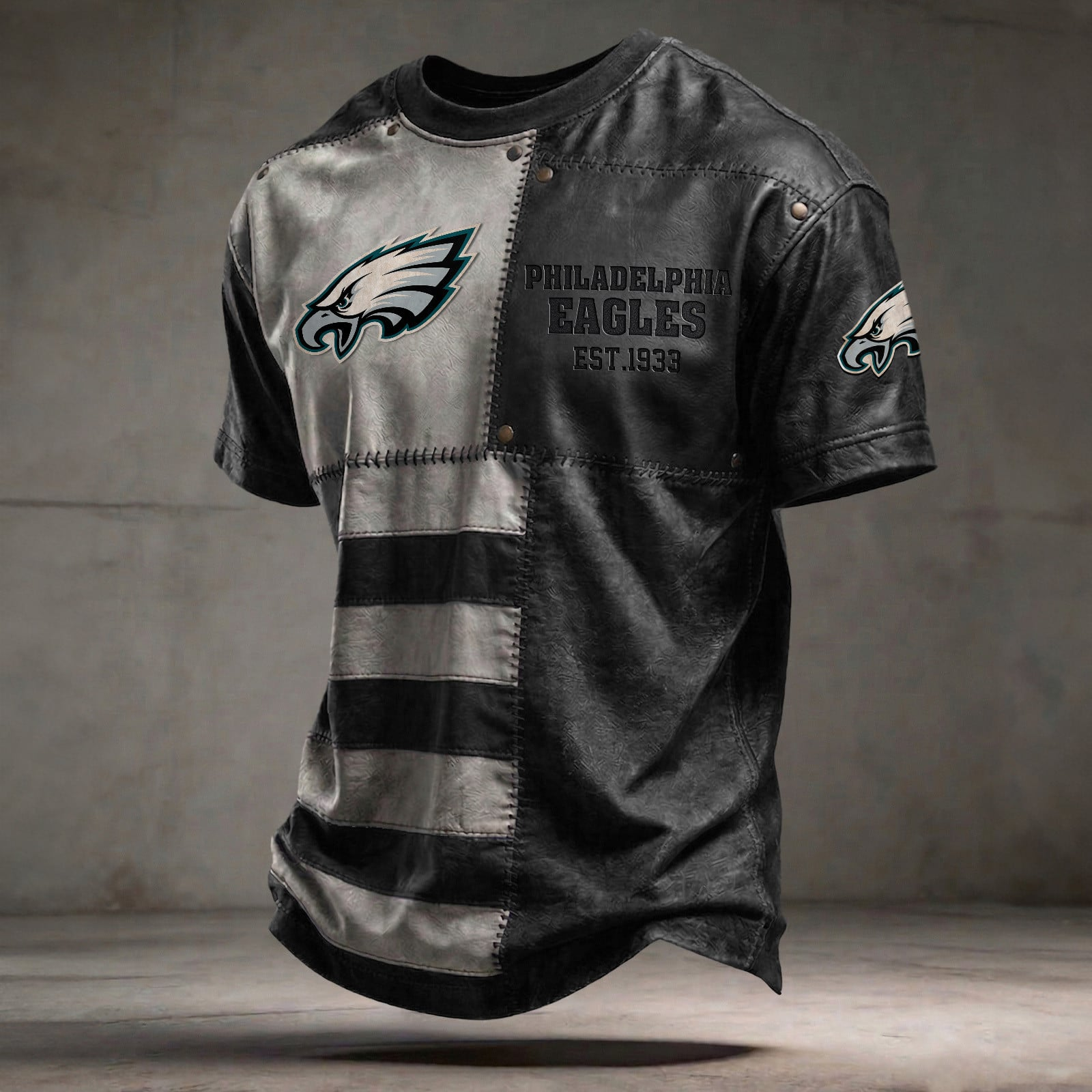 PHI x NFL T-Shirt 0404 DatND DVT Black