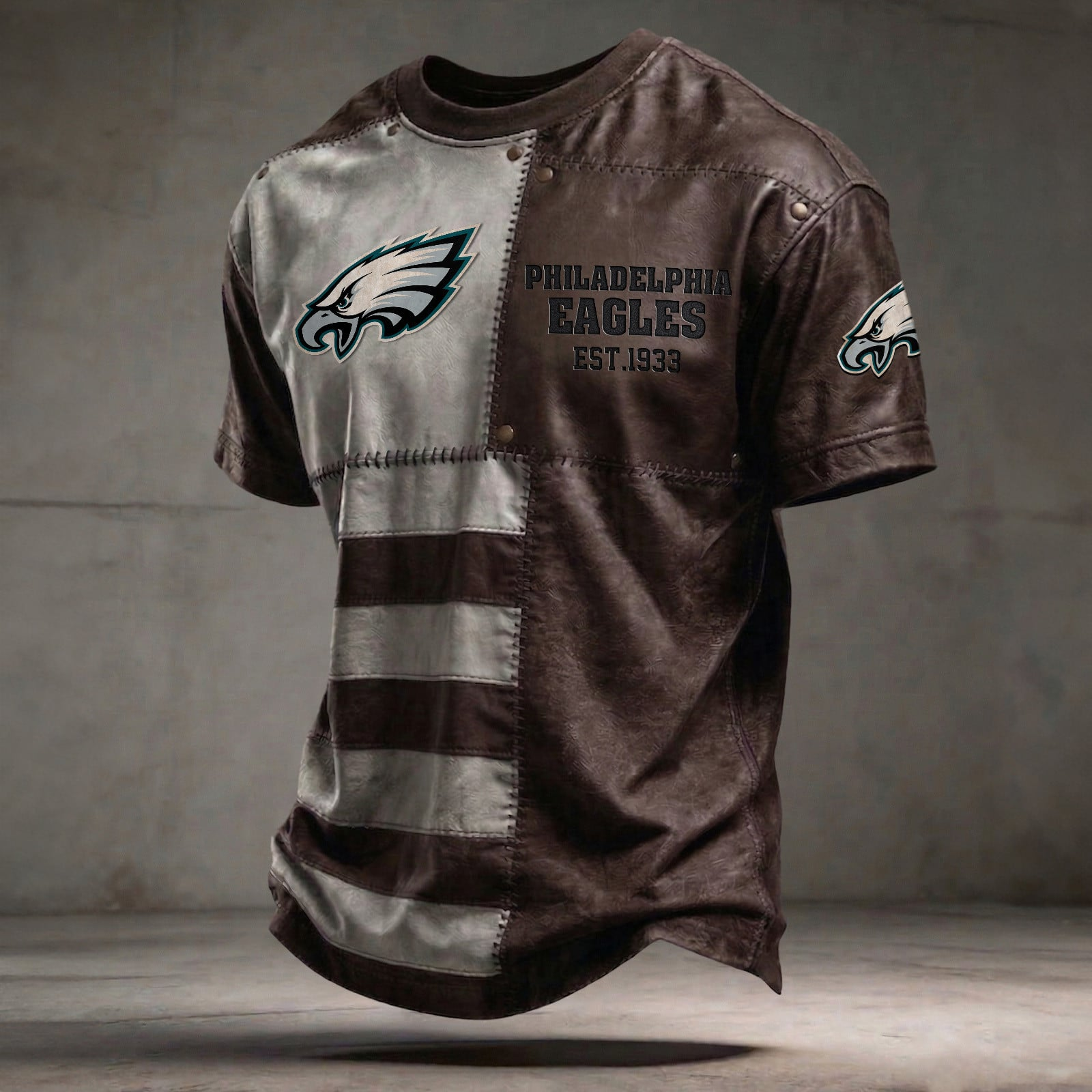 PHI x NFL T-Shirt 0404 DatND DVT Brown