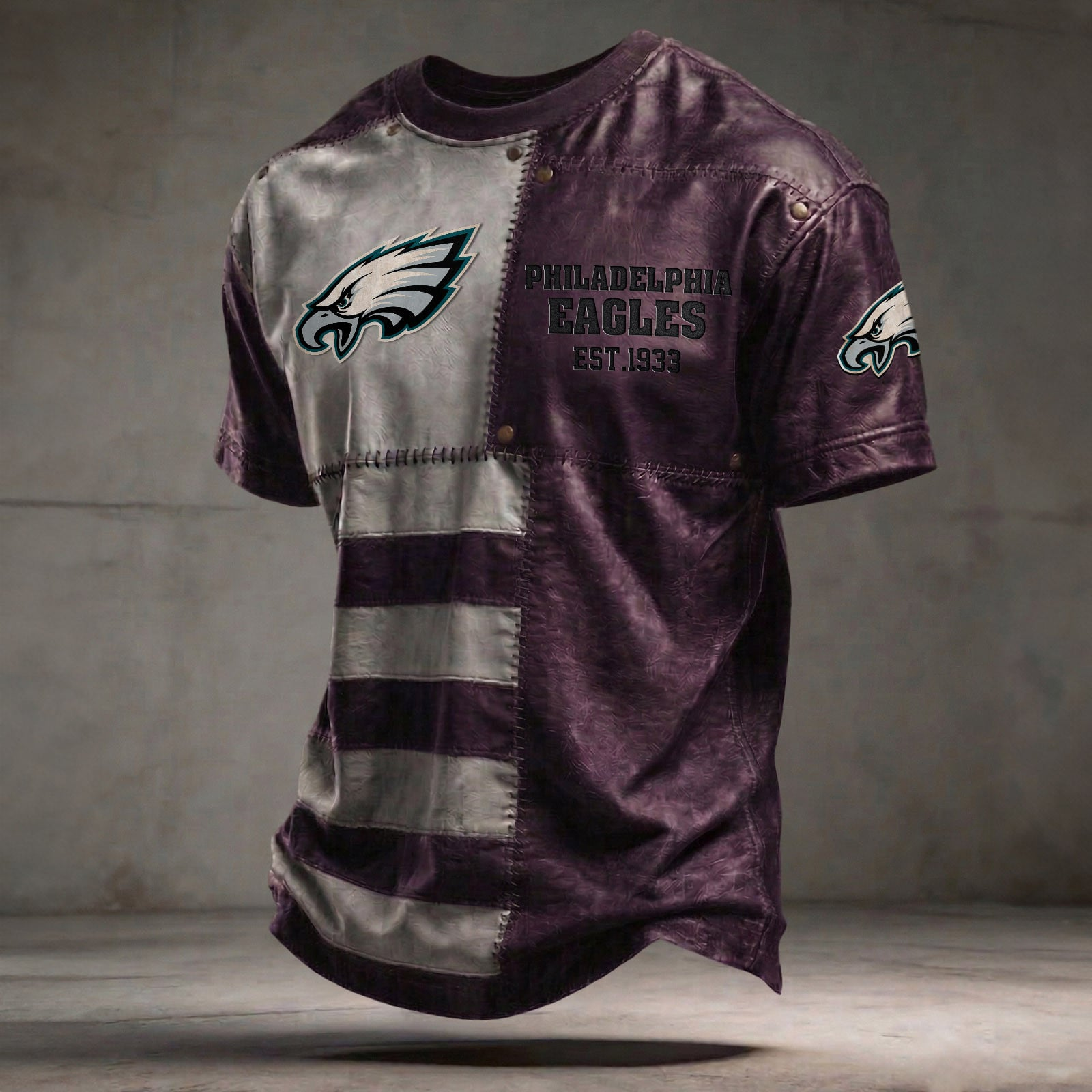 PHI x NFL T-Shirt 0404 DatND DVT Purple