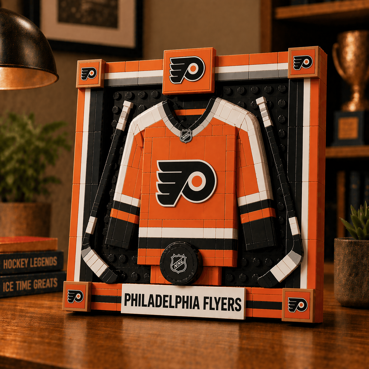 PHI x NHL Framed Jersey Building Set 2404 DatND DVT