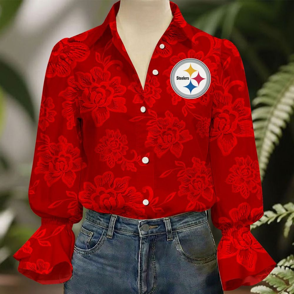 PIT x NFL 3D Collared Lace Long Sleeved Shirt 2004 DatND DVT