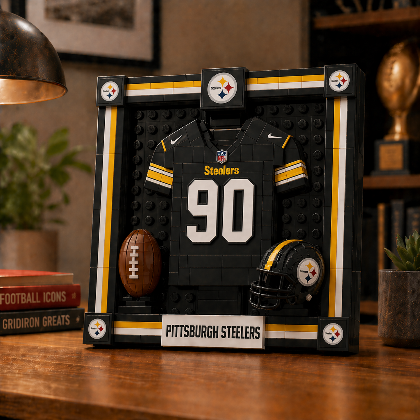 PIT x NFL Framed Jersey Building Set 2304 DatND DVT