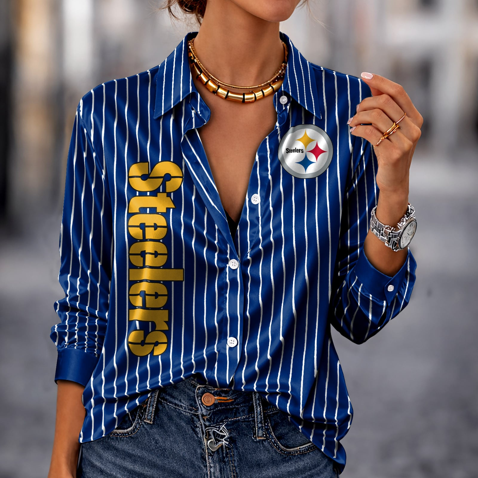 PIT x NFL Premium Stripe Shirt DATND TANTD 010426 Blue