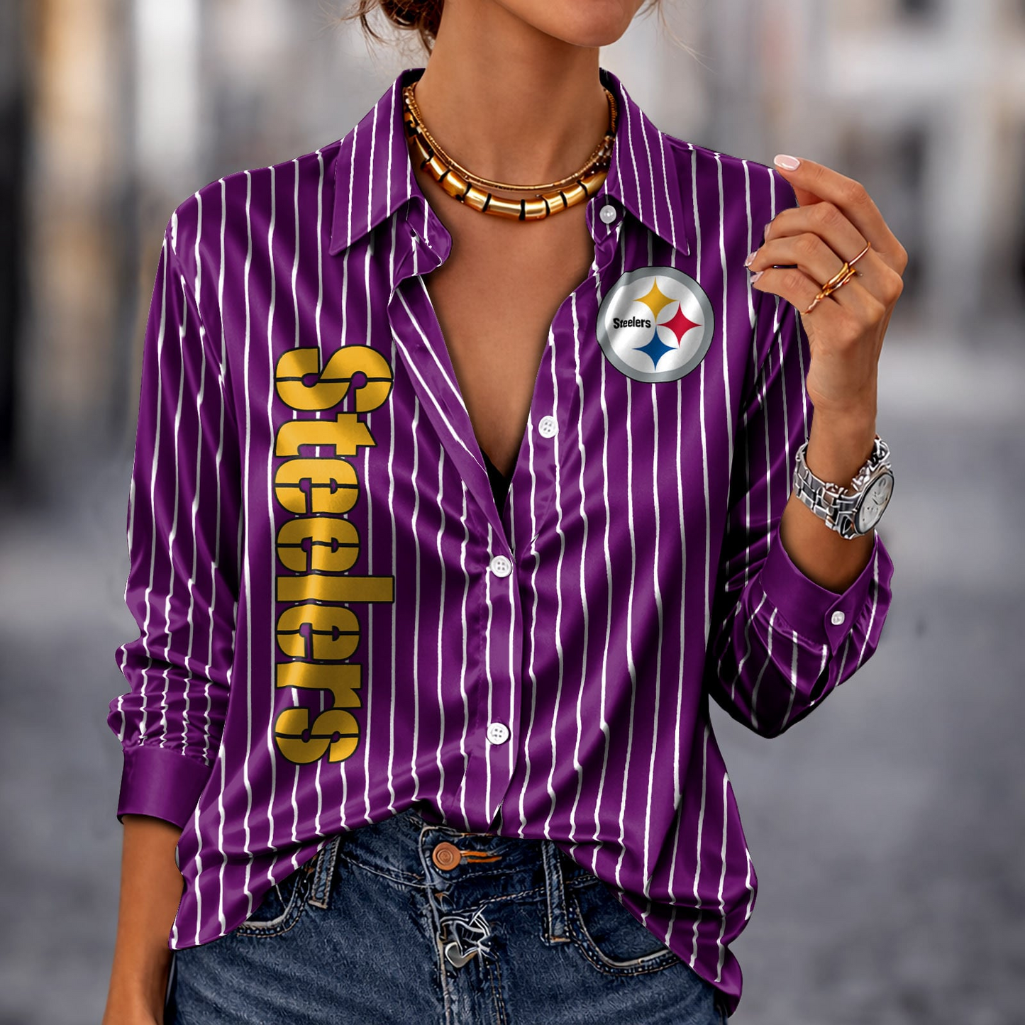 PIT x NFL Premium Stripe Shirt DATND TANTD 010426 Purple
